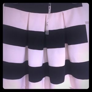 MODCLOTH black and white striped skirt